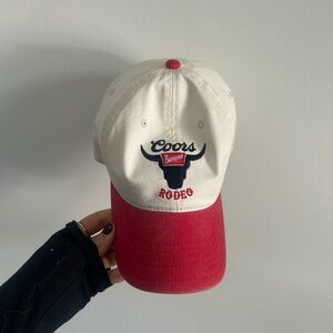 Coors Rodeo Red and White Cap